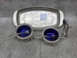 Silver-plated condiment set - 3