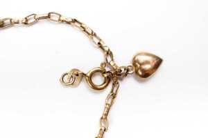 A broken bracelet in 9 carat yellow gold - 2