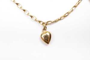 A oval belcher link bracelet in 9 carat yellow gold - 2