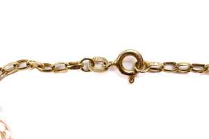 A oval belcher link bracelet in 9 carat yellow gold - 4