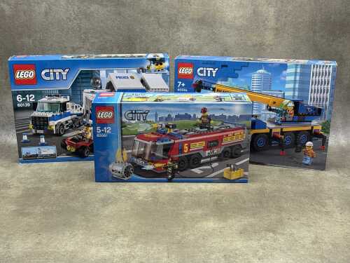 Three LEGO City sets