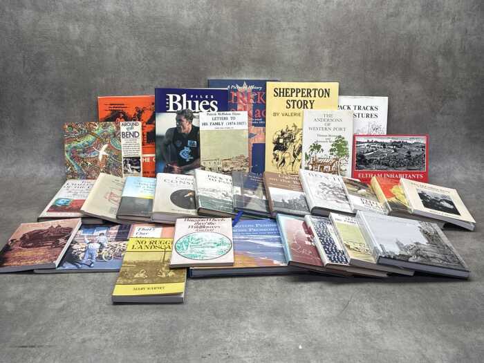 Victorian local history books, including Eltham Inhabitants