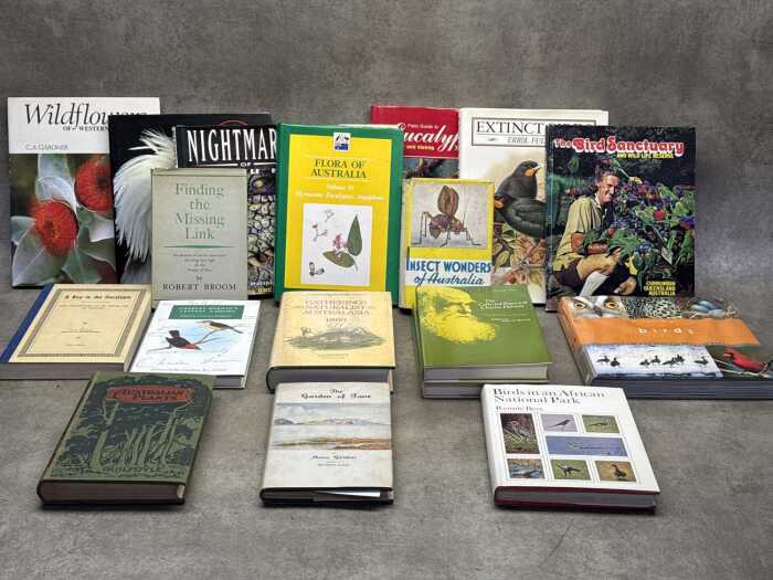 Natural history books, including Insect Wonders of Australia