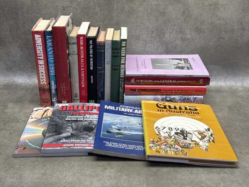 Military history books, including Surgeon and General