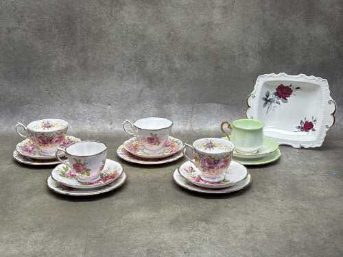 Royal Albert porcelain, including five trios
