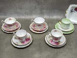 Royal Albert porcelain, including five trios - 2