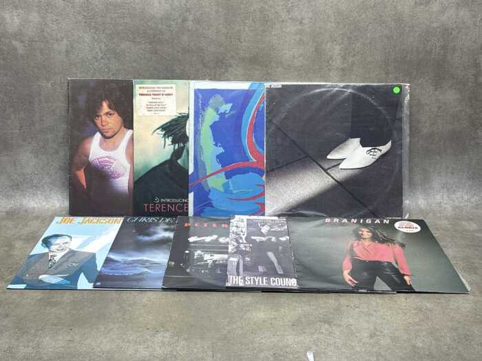 Nine '80s Pop vinyl records