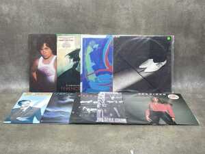 Nine '80s Pop vinyl records