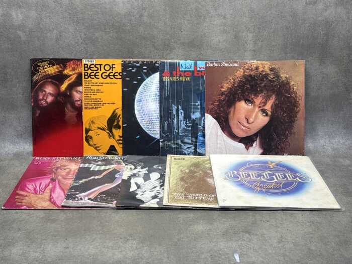 Ten Rock and Pop vinyl records