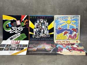 10 Rock and Pop compilation vinyl records - 2