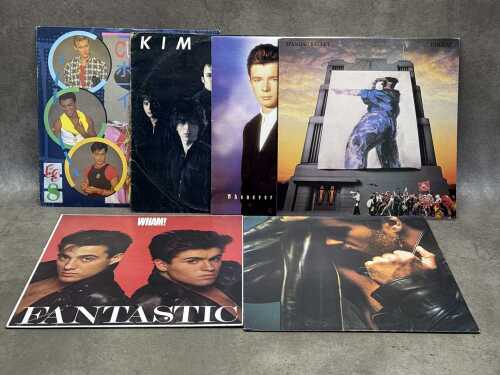 Six '80s Pop vinyl records