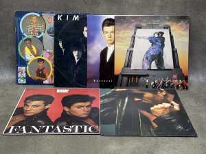 Six '80s Pop vinyl records