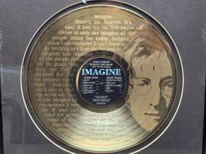 John Lennon framed memorabilia collage - 2