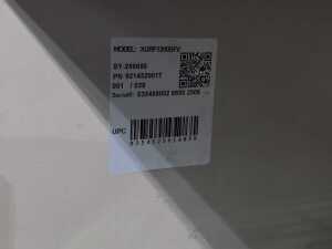 As new: Commercial FED-X XURF1200SFV stainless steel double door upright freezer plastic wrapped) - 3
