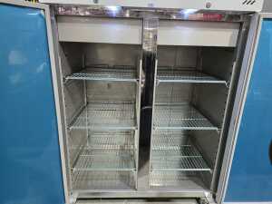 As new: Commercial FED-X XURF1200SFV stainless steel double door upright freezer plastic wrapped) - 6