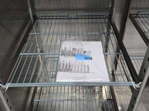 As new: Commercial FED-X XURF1200SFV stainless steel double door upright freezer (plastic wrapped) - 4