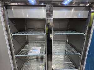 As new: Commercial FED-X XURF1200SFV stainless steel double door upright freezer (plastic wrapped) - 7