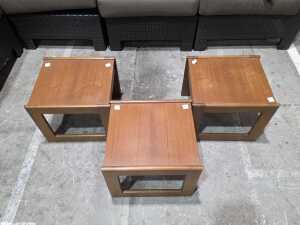 Trio of mid-century modern side tables - 2