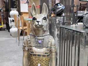 Ancient Egyptian-style resin Anubis statue - 2