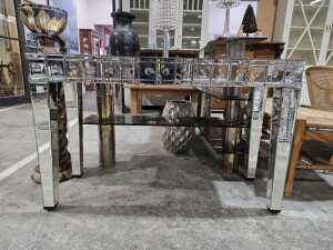 Bromley mirrored console table - 2