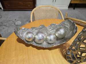 Two modern decorative homewares in silver tones - 2