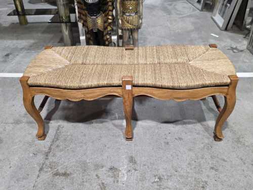 Cane top footstool