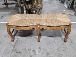 Cane top footstool