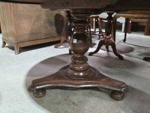 Round timber dining table - 3