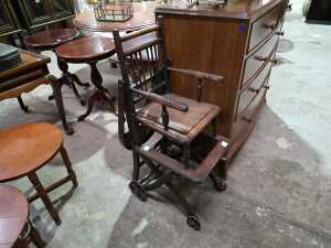 Child's timber high chair - 5