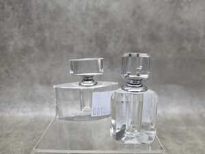Four glass perfume bottles with applicators - 3