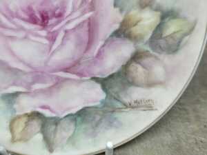Four pieces of hand painted porcelain pieces - 3