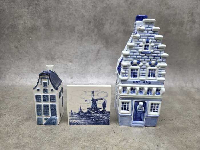 Three Dutch Delftware items
