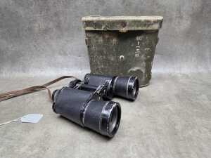 Military Zenith binoculars in original case. - 2