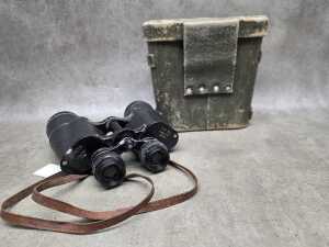 Military Zenith binoculars in original case. - 3