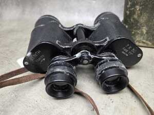 Military Zenith binoculars in original case. - 4