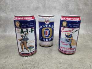 One Carlton United Breweries and two Tooheys Blue Label commemorative beer tins - 2