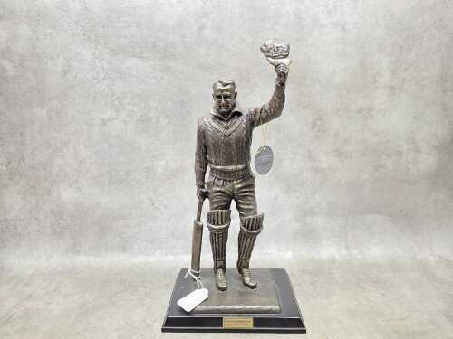 Sir Donald Bradman, The Final Salute 1908-2001, cold cast bronze (resin)