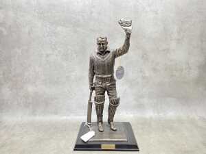 Sir Donald Bradman, The Final Salute 1908-2001, cold cast bronze (resin)