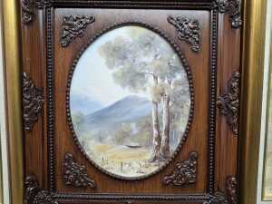Three Australian landscape paintings by Helen Beasy (working 20th century) - 4