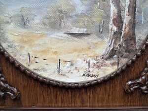 Three Australian landscape paintings by Helen Beasy (working 20th century) - 6