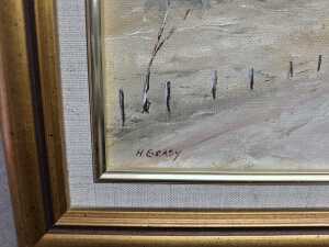 Three Australian landscape paintings by Helen Beasy (working 20th century) - 8