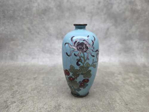 Oriental cloisonne vase