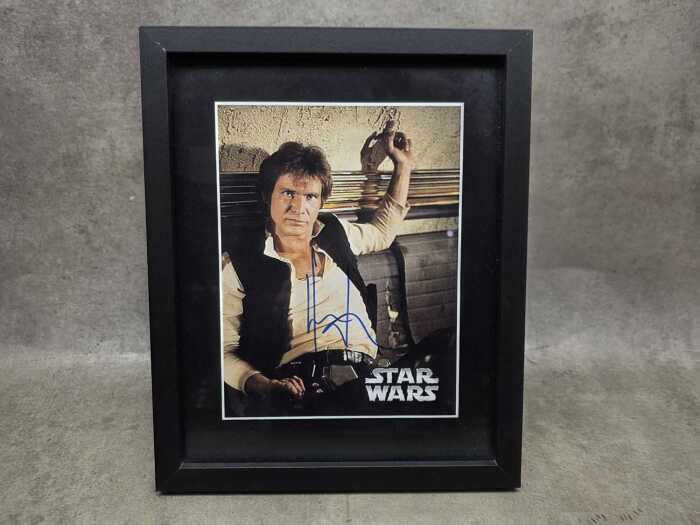 Framed Harrison Ford as Han Solo memorabilia print