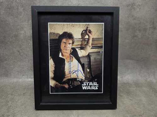 Framed Harrison Ford as Han Solo memorabilia print