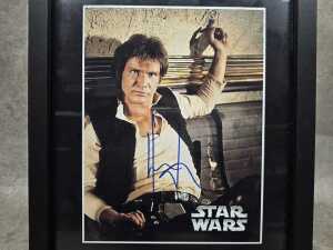 Framed Harrison Ford as Han Solo memorabilia print - 2