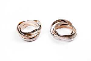 A collection of rings in sterling silver - 3
