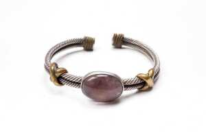 Two cuff bangles in sterling silver - 4