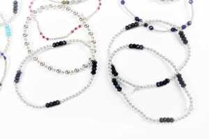A collection of twelve bracelets in sterling silver - 5