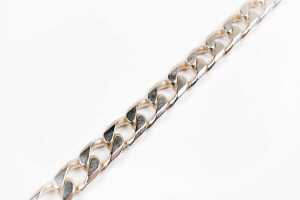 A curb link necklace in sterling silver - 2