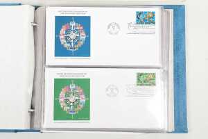 Two stamp albums, including United Nations F.D.C album - 4